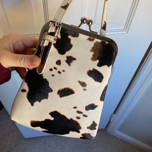 cow print purse